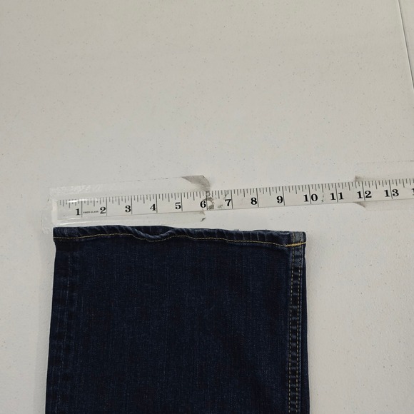 Vigoss‎ The Chelsea Slim Boot Size 16 Length 33 Dark Wash Distressed Jeans - Picture 6 of 11